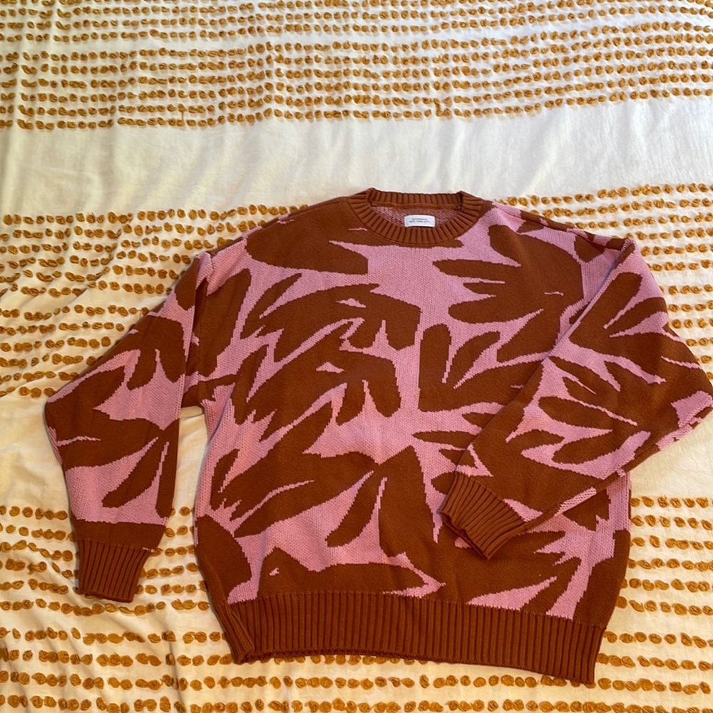 Saturdays New York City; mens palm print sweater